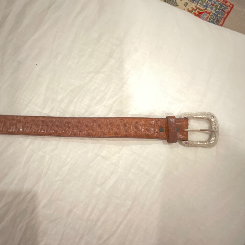 Desperado, Genuine Ostrich Belt, size 42, Brown - Picture 4 of 4